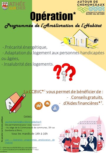 Opération programmée amélioration de l'habitat
