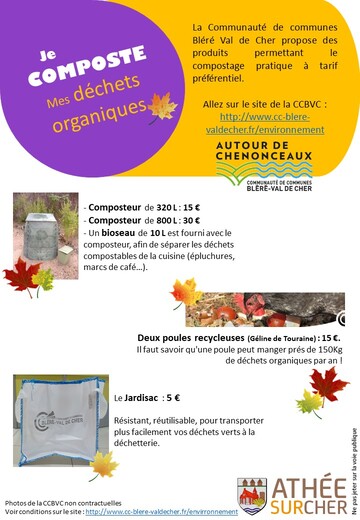 je composte mes déchets organiques avec la CCBVC
