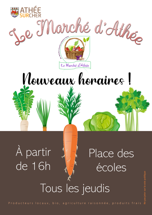 marché d'Athée sur Cher d'été 2022